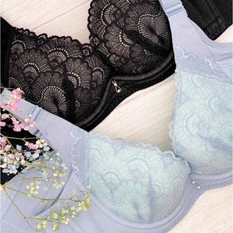 #26307 - 超包覆 機能蕾絲內衣 - 墨綠色 (副本)