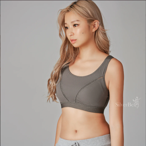 斷碼 !!!2603 承托舒適運動內衣 只限灰綠色Size M (適合上圍32-36 Cup A-D)
